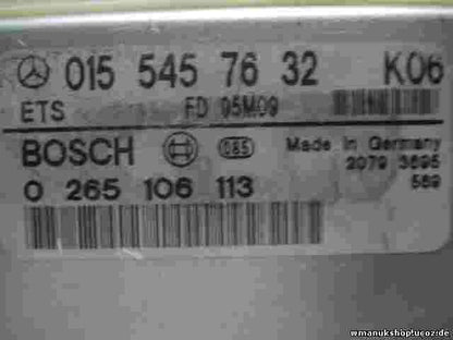 ETS ABS  Centralita Mercedes-Benz W210 0155457632 K06  FD95M09 BOSCH 0265106113