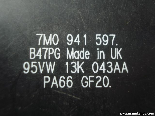  Controlador de luz VW Sharan Seat Alhambra Nr. 128 7M0941597 95VW 13K 043AA