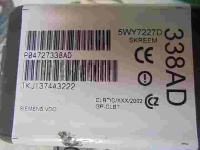 Control de la unidad de alarma inmovilizador módulo Chrysler Voyager P04727338AD