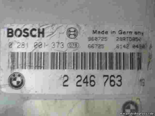 Centralita del motor BMW E39 2246763 2 246 763 BOSCH 0281001373 0 281 001 373