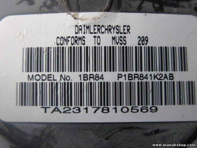 Cinturón de seguridad delantero derecho Jeep Grand Cherokee P1BR841K2AB