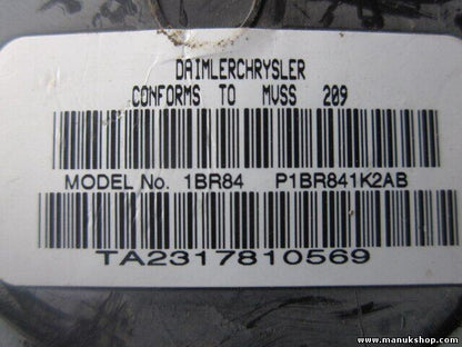 Cinturón de seguridad delantero derecho Jeep Grand Cherokee P1BR841K2AB