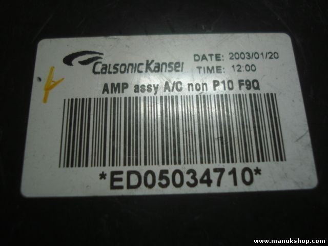 Informática conductor modulo Nissan Almera Primera P12 ED05034710 AMP ASSY A/C