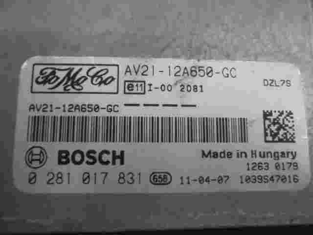 Centralita Inyección de caja de la computadora Ford Focus 1.6 TDCI AV2112A650GC