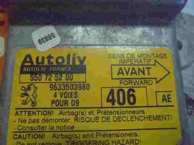 Sensore di impatto airbag Peugeot 407 406 (AE) 9633503980 550725200
