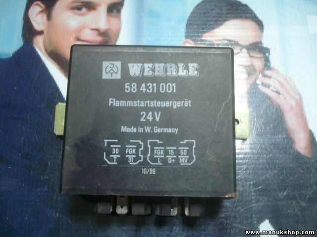 Unidad de control de arranque Llama Iveco Daf Man WEHRLE 58 431 001 58431001