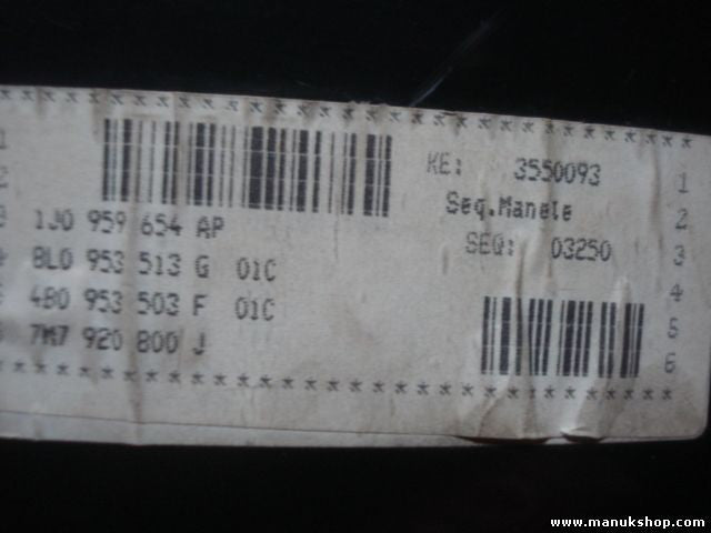 Cuadro de instrumentos Seat Alhambra 1.9 TDI 7M7920800J YM2110849BKD VDO