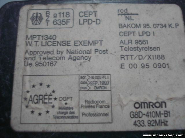 Centralita Mitsubishi Galant MR238022 OmROn G8D410MB1 G8D410MB2 950734KP