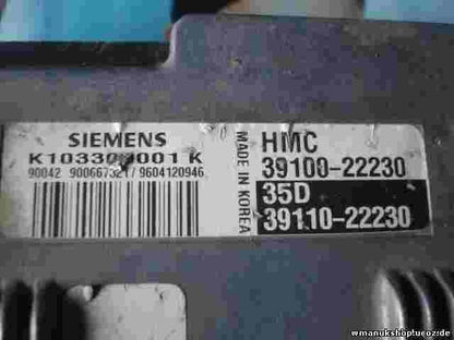 Centralita Hyundai Excel 1.3 1994-1997 3910022230 3911022230 SIEMENS K103300001K