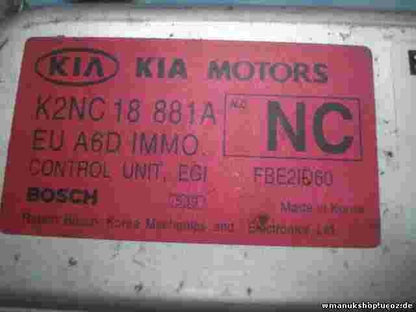 Centralita Kia Shuma K2NC18881A 26SA0000 1038301096 1037351933 0261207734