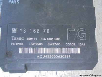 Controlador Confort Opel Vectra C 13168781 13 168 781 359171
