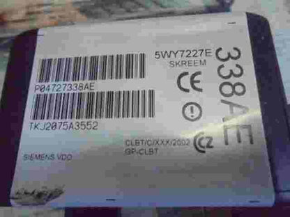 Control de unidad de alarma inmovilizador módulo Chrysler P04727338AE 5WY7227E