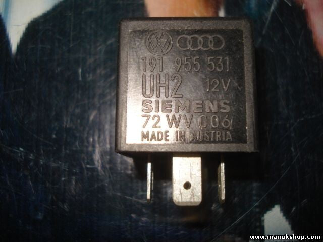 Limpiaparabrisas relé VW Volkswagen Audi 191955531 SIEMENS 72WV006 Nr.19