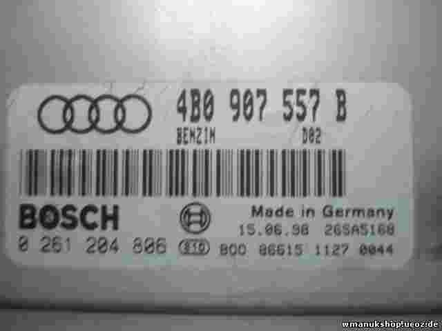 Centralita Audi A6 1.8 4B0907557B 4BO907557B D02 BOSCH 0261204806 26SA5168