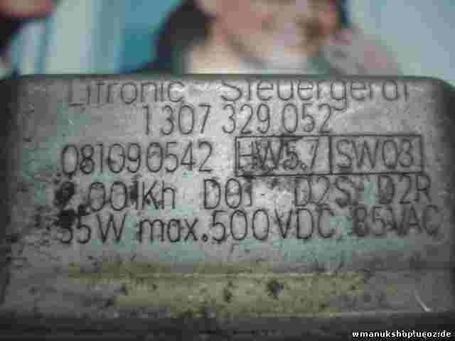 Controller allo xeno Audi BMW VW Mercedes 1307329052 BOSCH 089201178 HW5.7 SW03