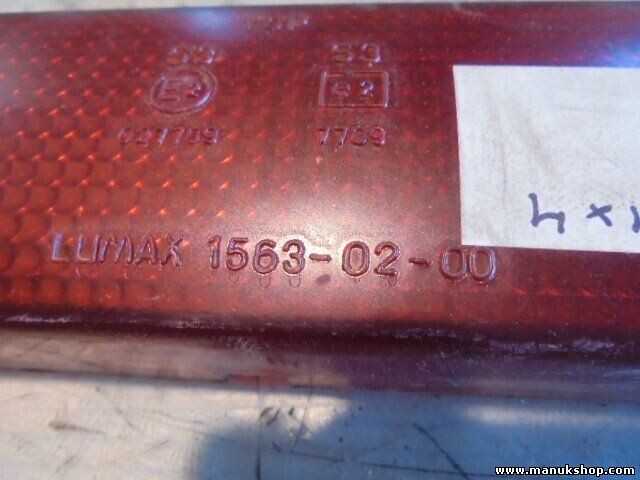 Reflector trasero derecho Tata Safari 4X4 15630200 1563-02-00 LUMAX 027709 7709