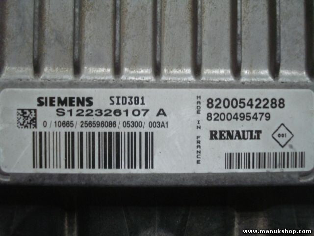 Centralita del motor Renault Modus 1.5 8200542288 8200495479 SIEMENS S122326107A
