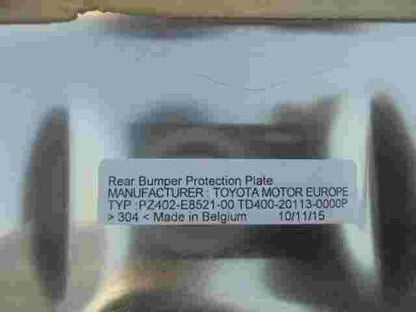 Tira de parachoques trasero Toyota Verso PZ402E852100  TD400201130000P