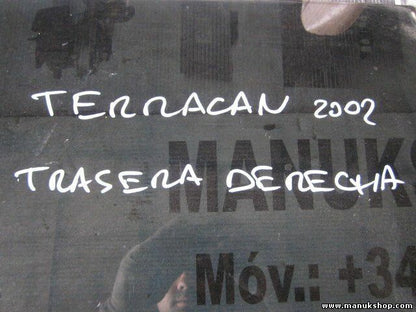 Cristal puerta trasero derecho Hyundai  Terracan 43R000019 DOT398M354AS3 