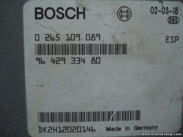 ESP Centralita Peugeot 406 ESP 9642933480 0265109089 0 265 109 089