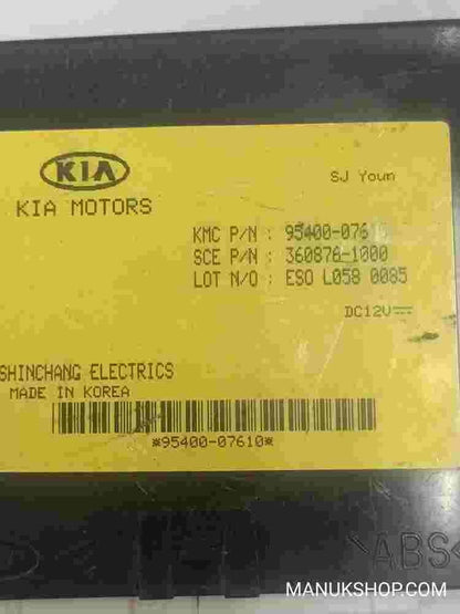 Unidad de control del inmovilizador Kia Picanto 3608761000 9540007610
