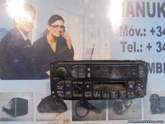 Casete de radio Jeep Grand Cherokee Chrysler 300M P04858513AKA P04858513AK A