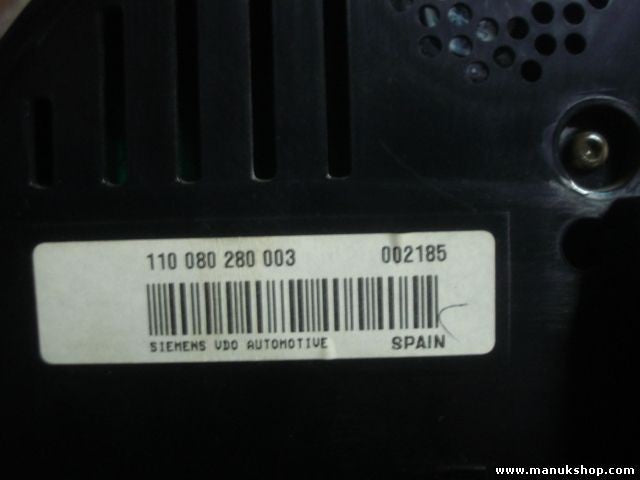 Cuadro de instrumentos Seat Altea 2,0L TDI 5P0920822E VDO V1056161 110080280003