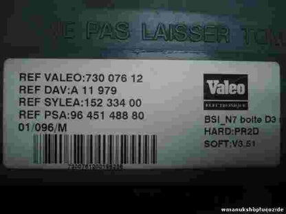 Caja de fusibles de relé Peugeot Citroen 9645148880 BSI N7 73007612 15233400