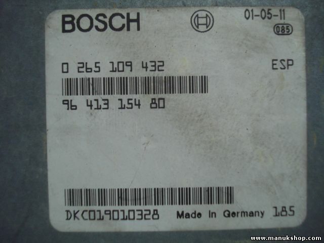 ESP Centralita Peugeot 607 ESP 9641315480 96 413 154 80 BOSCH 0265109432