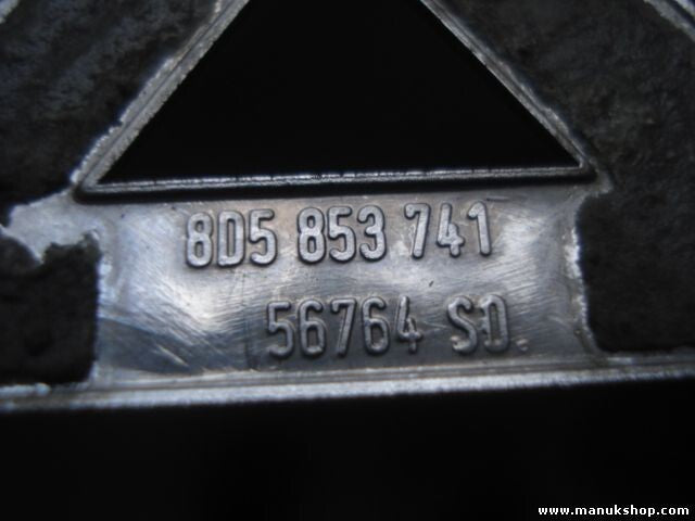 Emblema trasero Audi A 6 cm 8D5853741 8D5 853 741