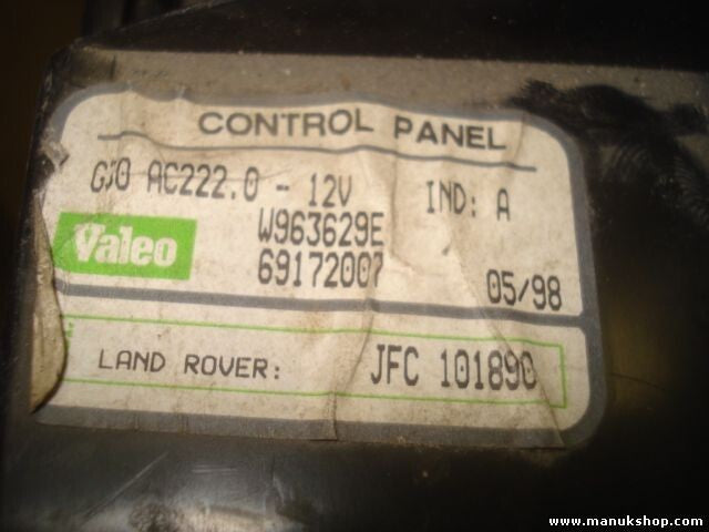 A/C System Range Rover P38 Land Rover 69172007 W963629E JFC 101890 JFC101890