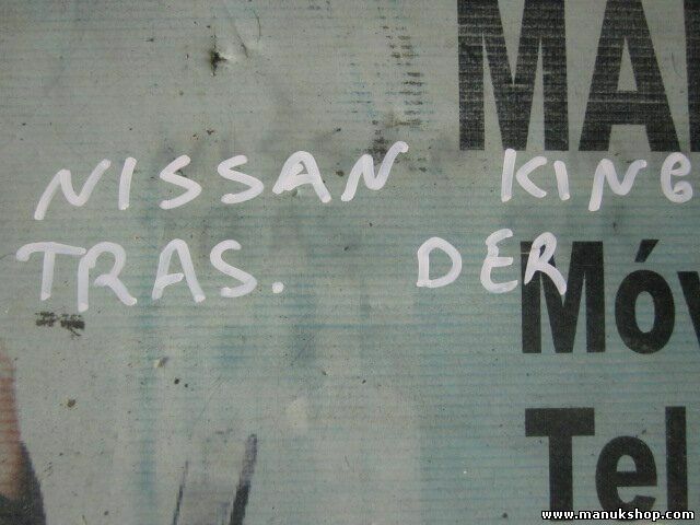 Cristal de la puerta trasero derecho Nissan King Cab 43R00033 M213AS2DOT20 E6 