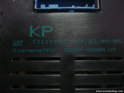 Pantalla del salpicadero Opel Astra H Zafira-B MID GID 13111163 SIEMENS 5WK70037