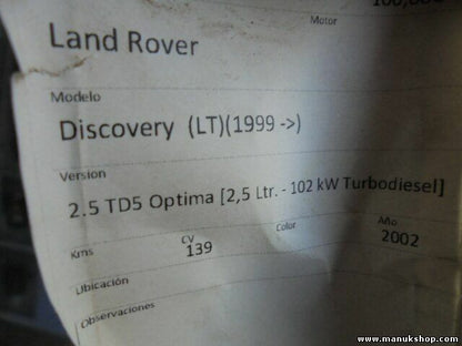 Radiador de agua Land Rover Discovery LT 2.5 TD5 102 KW PCC001070, PDK000080 