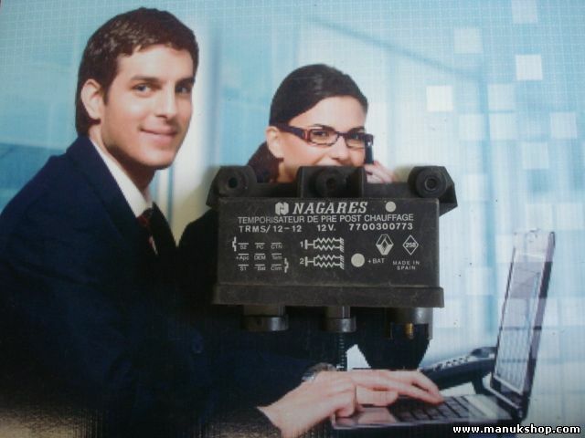 Recocido controlador Glow relé enchufe Renault Master Trafic 920123-4 7700300773