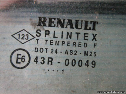 Vetro porta anteriore destra RENAULT Scenic RX4 4x4 43R00049 DOT24AS2M25 E6