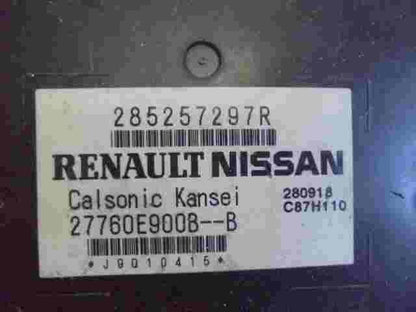 Unidad de control climático Renault Captur 285257297R 27760E900BB 27760E900B-B