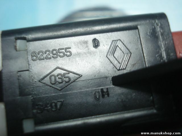 Interruptor de emergencia  Renault Espace 1997-03 822955 3407