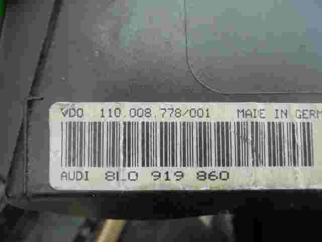 Cuadro de instrumentos Audi A3 8L0919860 VDO 110008778001 110.008.778/001