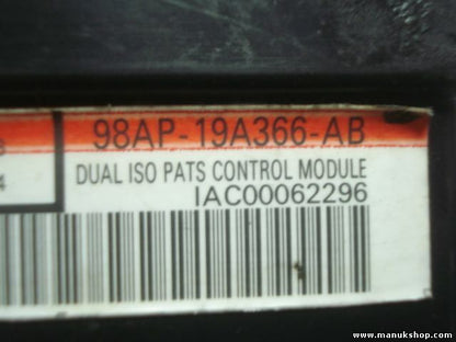 Controllo unità di allarme immobilizzatore modulo Ford 98AP19A366AB IAC001