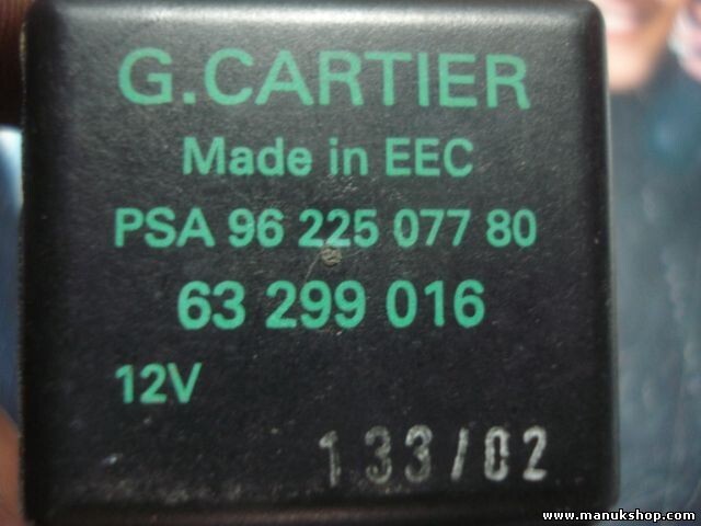 Sensor Depósito Citroen Berlingo Peugeot 307 SW G.CARTIER 9622507780 63299016