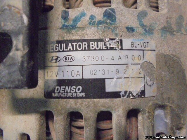 Alternador Kia Sorento 2.5 CRDi DENSO 373004A300 37300-4A300 021319212