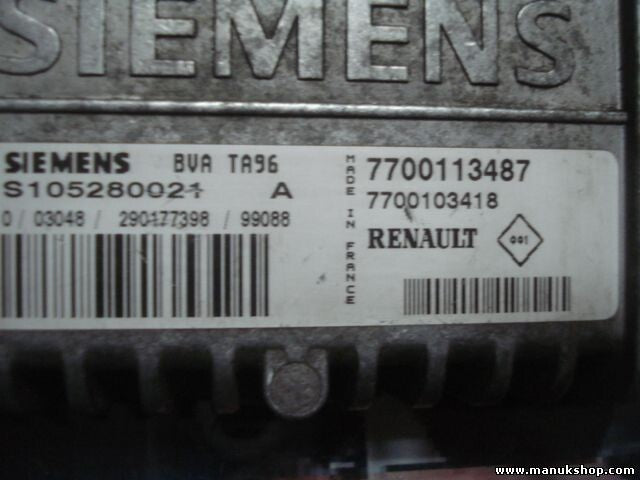 Transmisión controlador Renault 7700113487 7700103418 SIEMENS S105280021 A