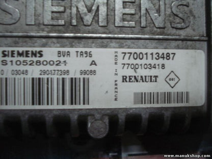 Transmisión controlador Renault 7700113487 7700103418 SIEMENS S105280021 A
