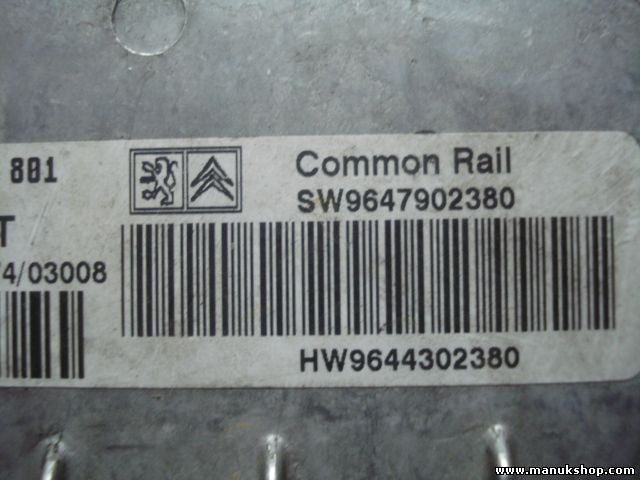 Centralita del motor Citroen Peugot SID 801 SW9647902380 HW9644302380 5WS40023GT