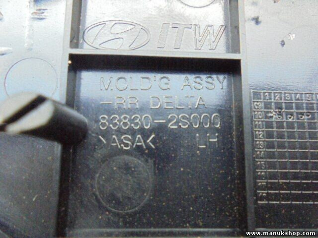 Cubierta de la puerta trasera izquierda Hyundai ix35 1.7 CRDi 1 15 838302S000