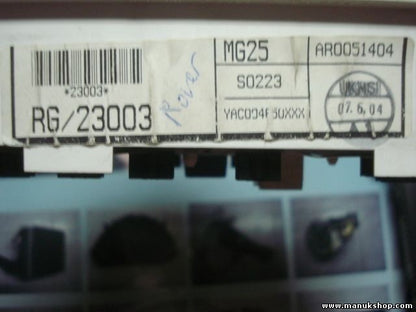 Cuadro de instrumentos Rover YAC004850XXX RG 23003 MG25 AR0051404