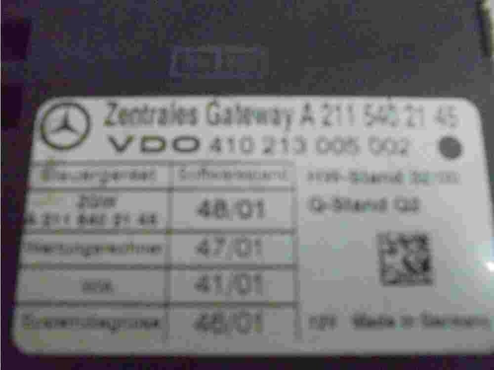 Unità di controllo porta Mercedes-Benz E W211 A2115402145 VDO 410213005002