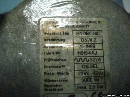 Riscaldatore Opel SAAB 9-3 9-5 2.2 Hydronic BAR 90585961 12787817 4623302