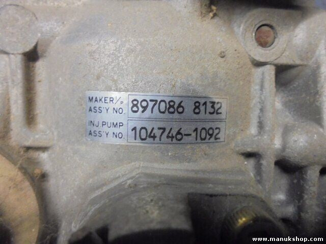 Bomba de inyección Opel Monterey Isuzu Trooper 3.1 8970868132 1047461092